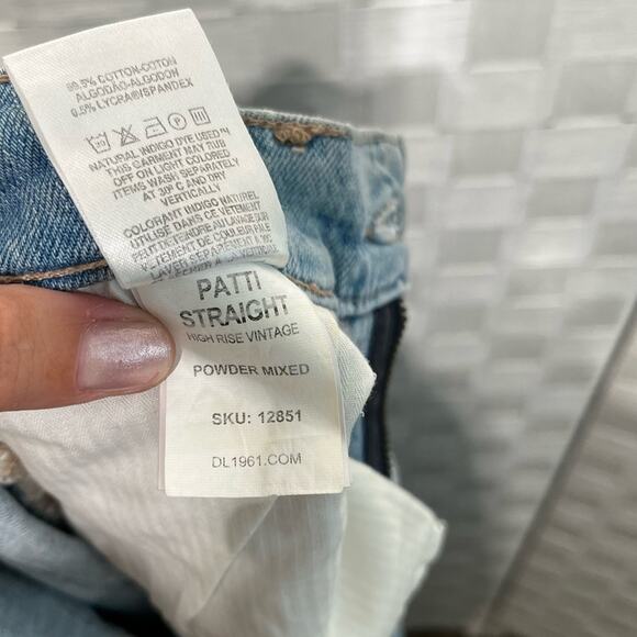 DL1961 Women's Patti Straight High Rise Vintage Jeans Size 24 Classic Denim - Picture 8 of 12